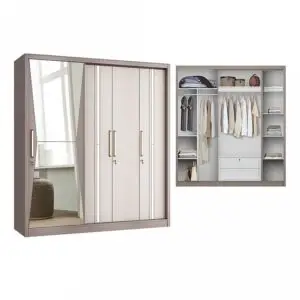 Lemari 3 Pintu Slide Volare Ron